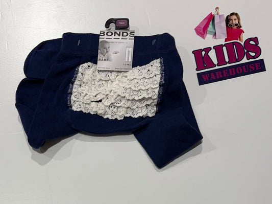 New Bonds Blue & White Pants Size 1-2 (RRP $12)