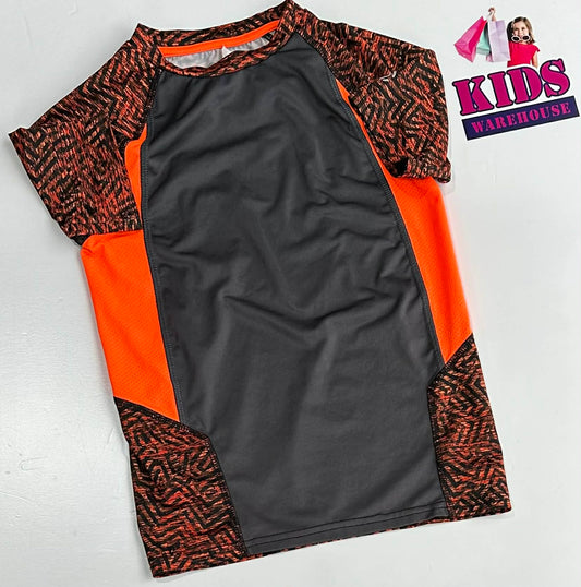 Champion Black & Orange Swim Top Size 6