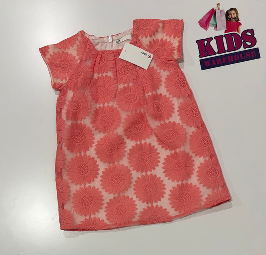 Pink, Floral Dress Size 2