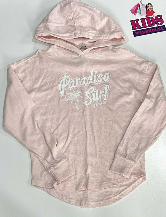 Piping Hot Pink Long Sleeve Hoodie Size 8