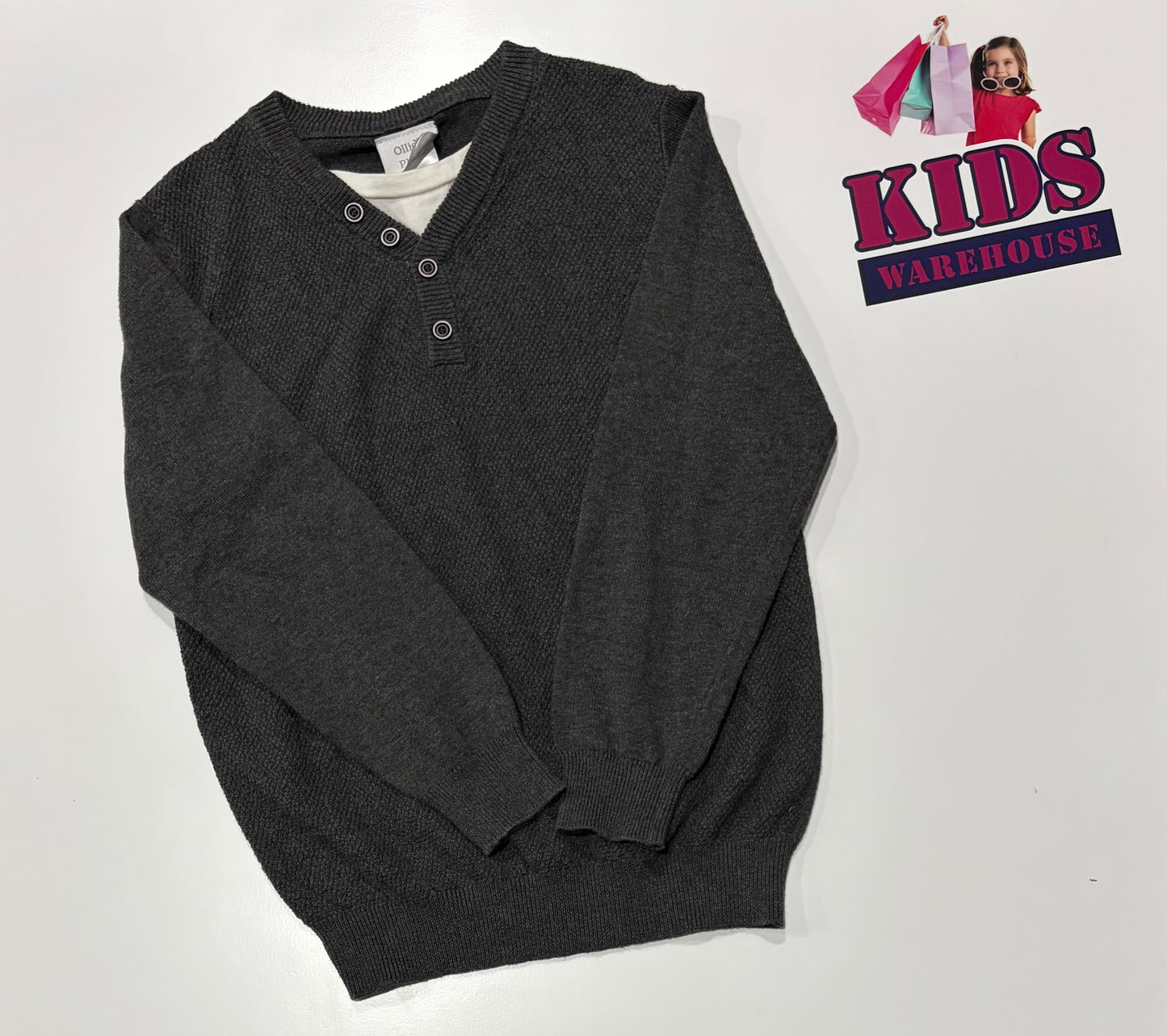 Ollie's Place Grey Sweater Size 6