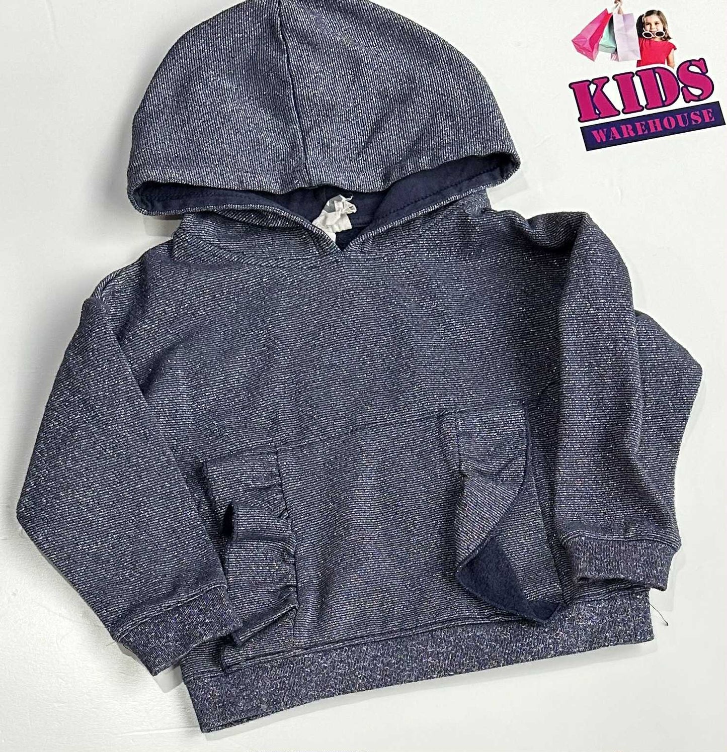 Cotton On Blue Sparkly Hoodie Size 4