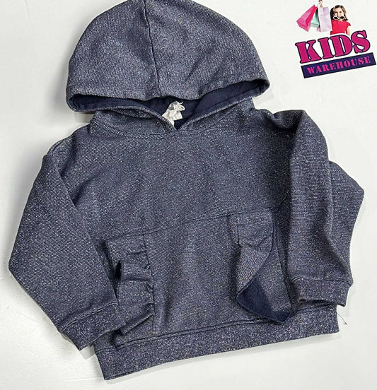 Cotton On Blue Sparkly Hoodie Size 4