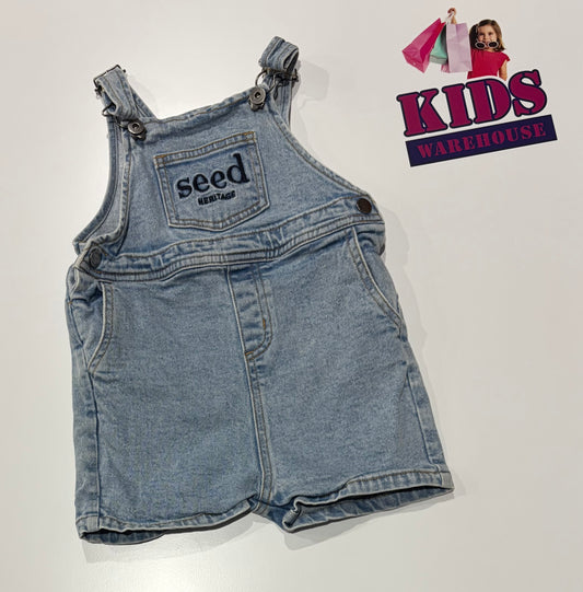 Seed Heritage Denim Overalls Size 2