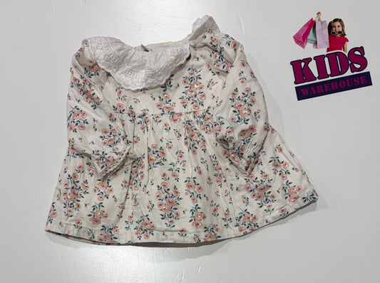 Cupcakes And Cashmere White, Pink Floral Print Dress Size 000