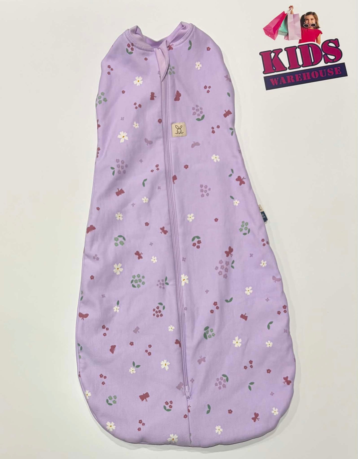 ErgoPouch Australia Purple, Flower Print Size 00 TOG 1