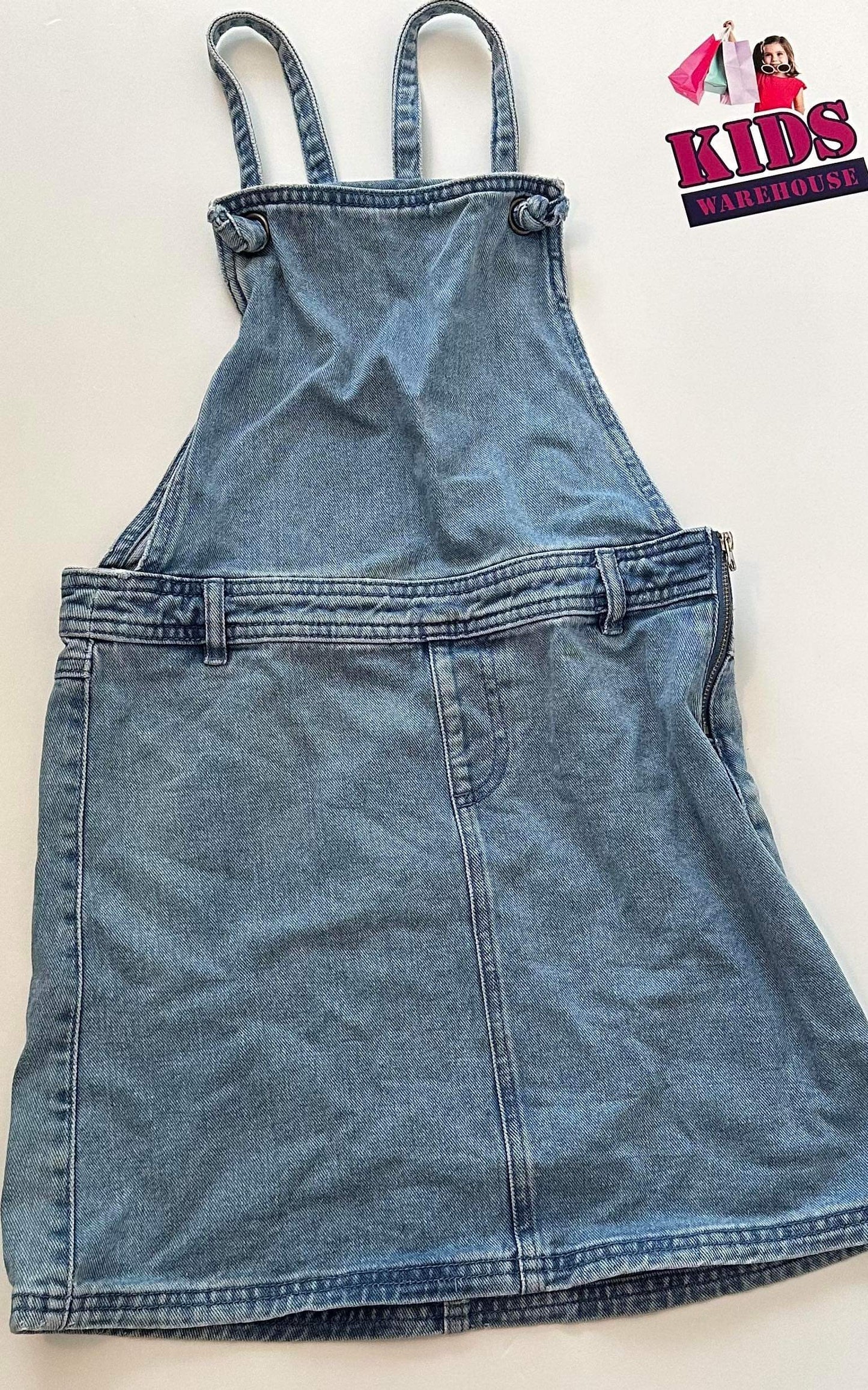 Blue Denim Overall Dress Size 10