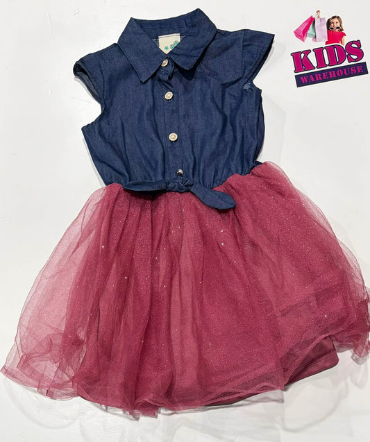 Lily Bleu Blue & Pink Tutu Dress Size 5