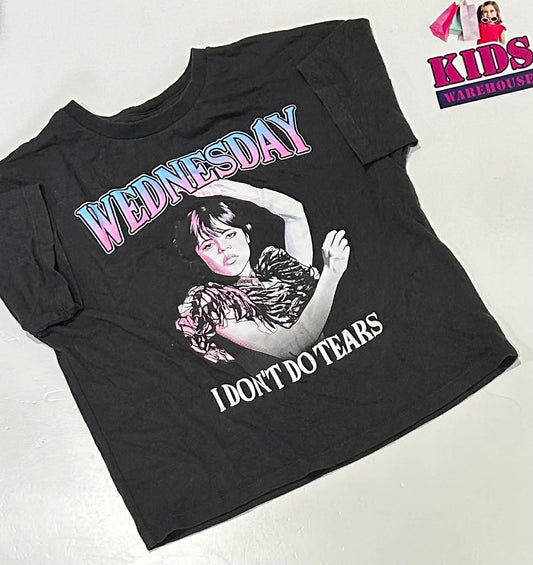 Wednesday Black Top With Wednesday Print Size 8