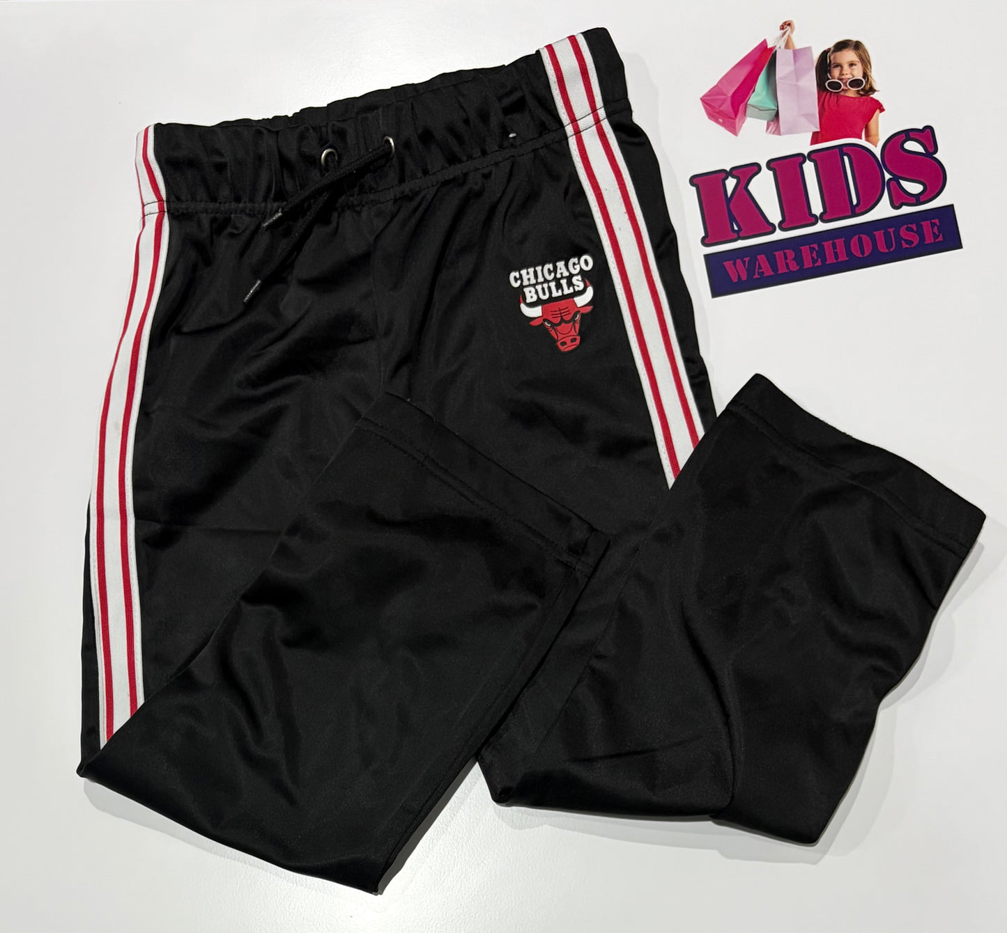 Cotton On Black, Chicago Bulls Print Pants Size 5