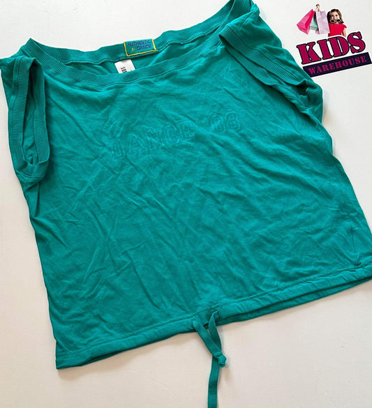 Authentic Dance Teal “Dance 88” Tie Top Size 16