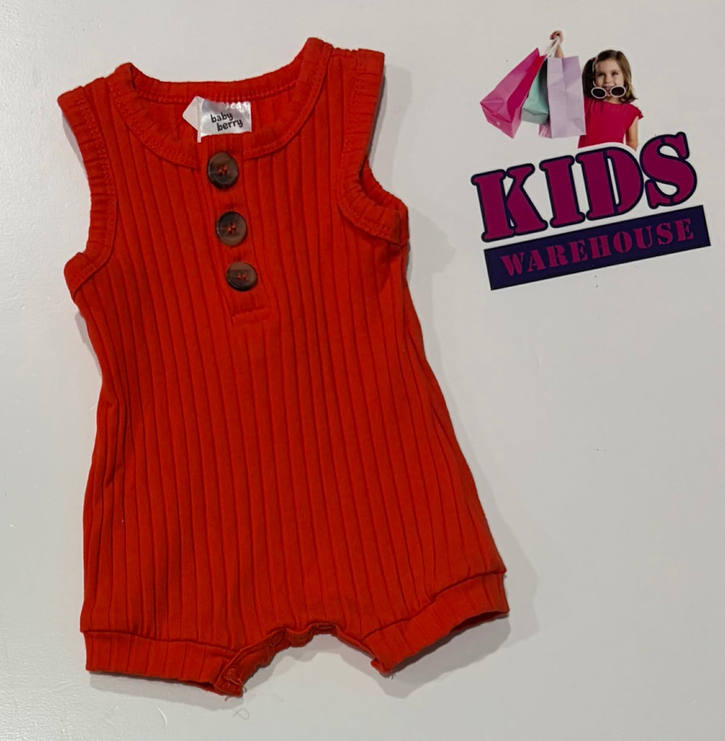 Premmie Baby Berry Red Bodysuit Size 00000