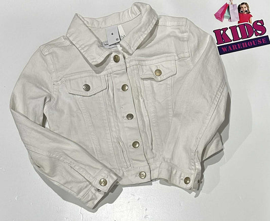 Target White Denim Jacket Size 6