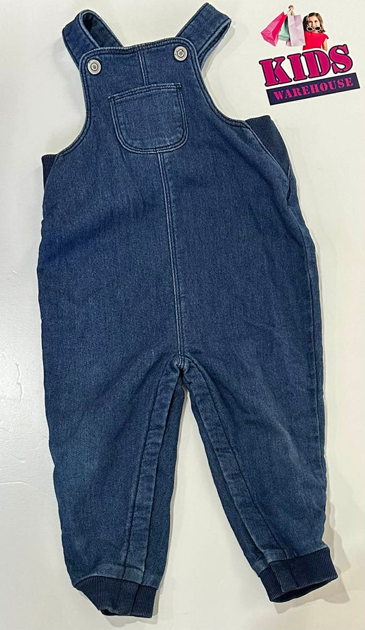 Anko Blue Denim Overalls Size 1