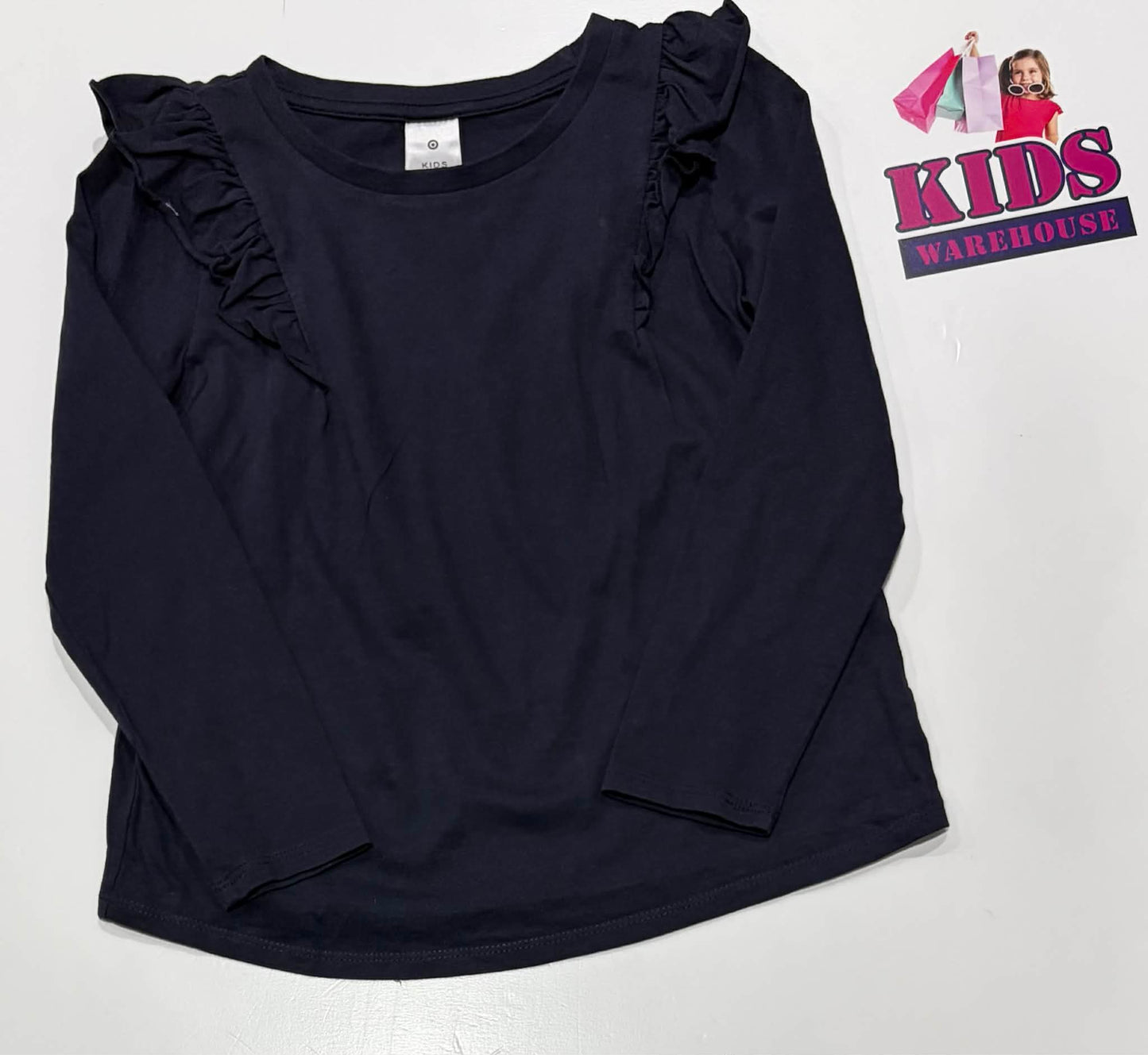 Target Dark Blue Long Sleeve Top With Flaps Size 5