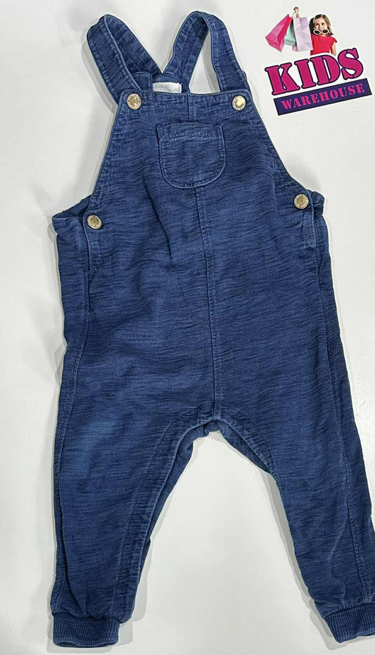 PureBaby Dark Blue Overalls Size 1