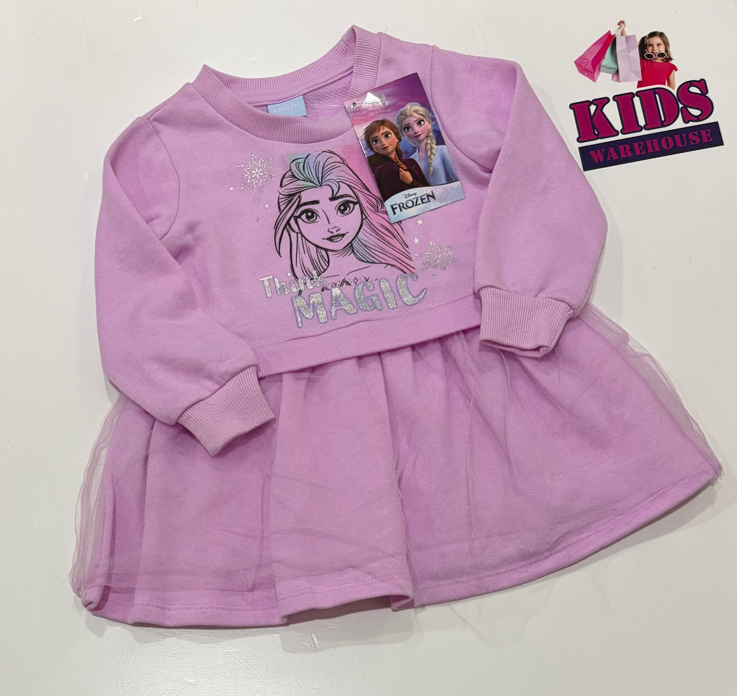 Not Used Disney Frozen Purple Sweater Skirt Size 1