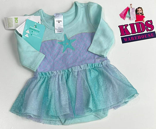 New Disney Baby Aqua Tutu Dress With Star Print Size 000