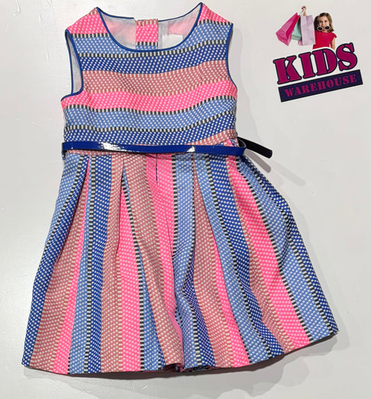 Jasper Conran Blue & Pink Dress Size 2