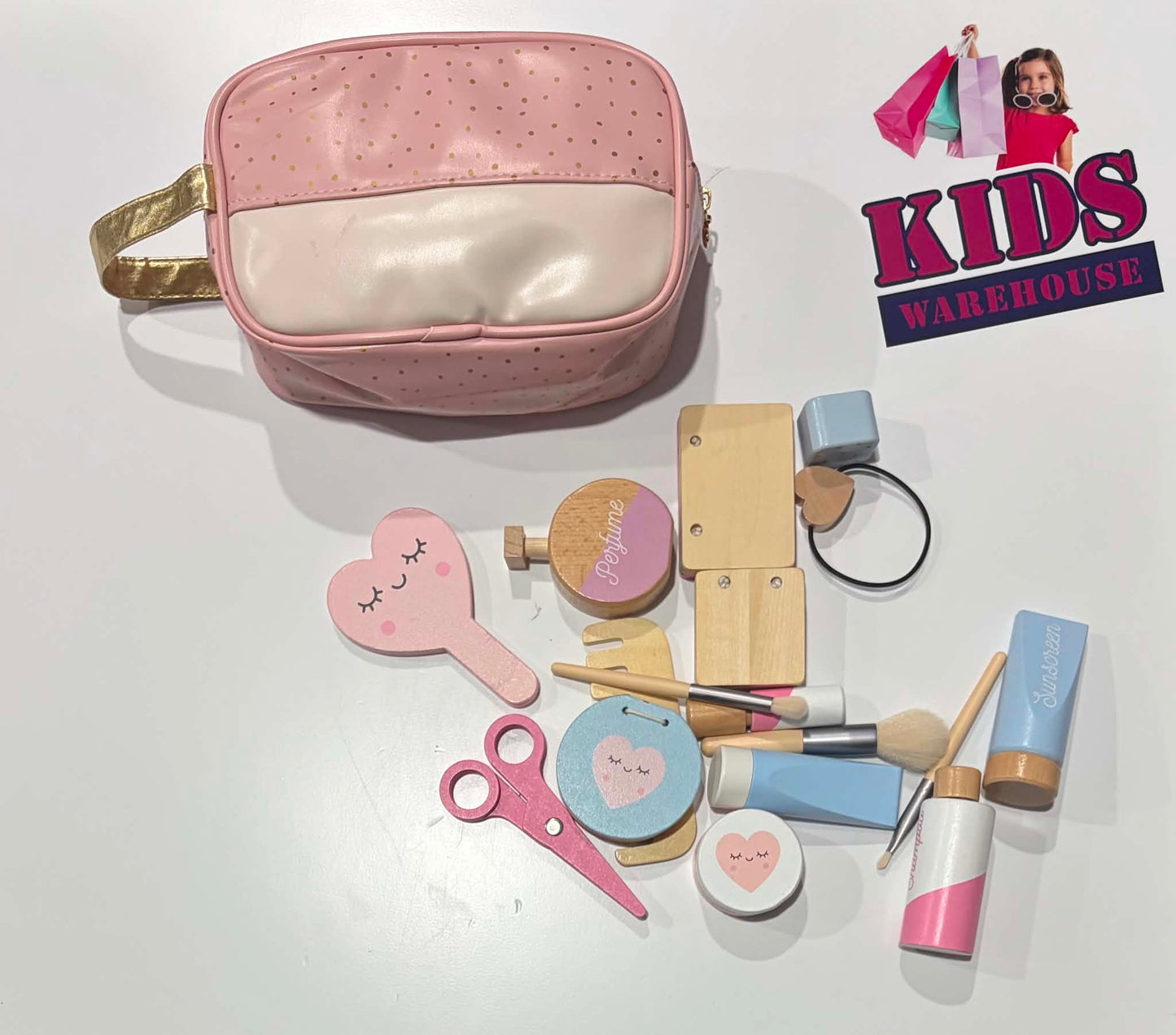 Makeup Bag And Wooden Makeup Play Toys