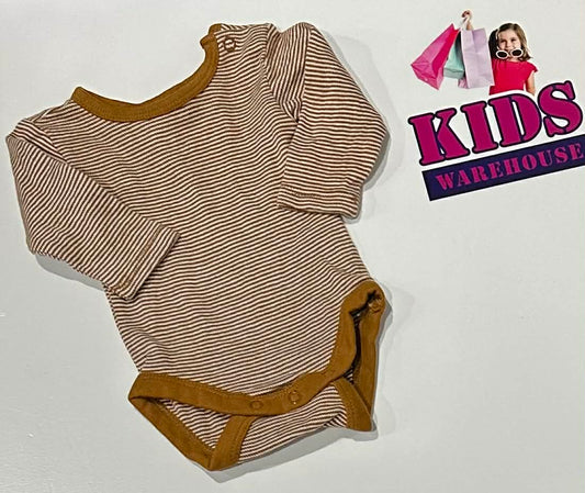 Premmie Target Brown & White Bodysuit Size 00000