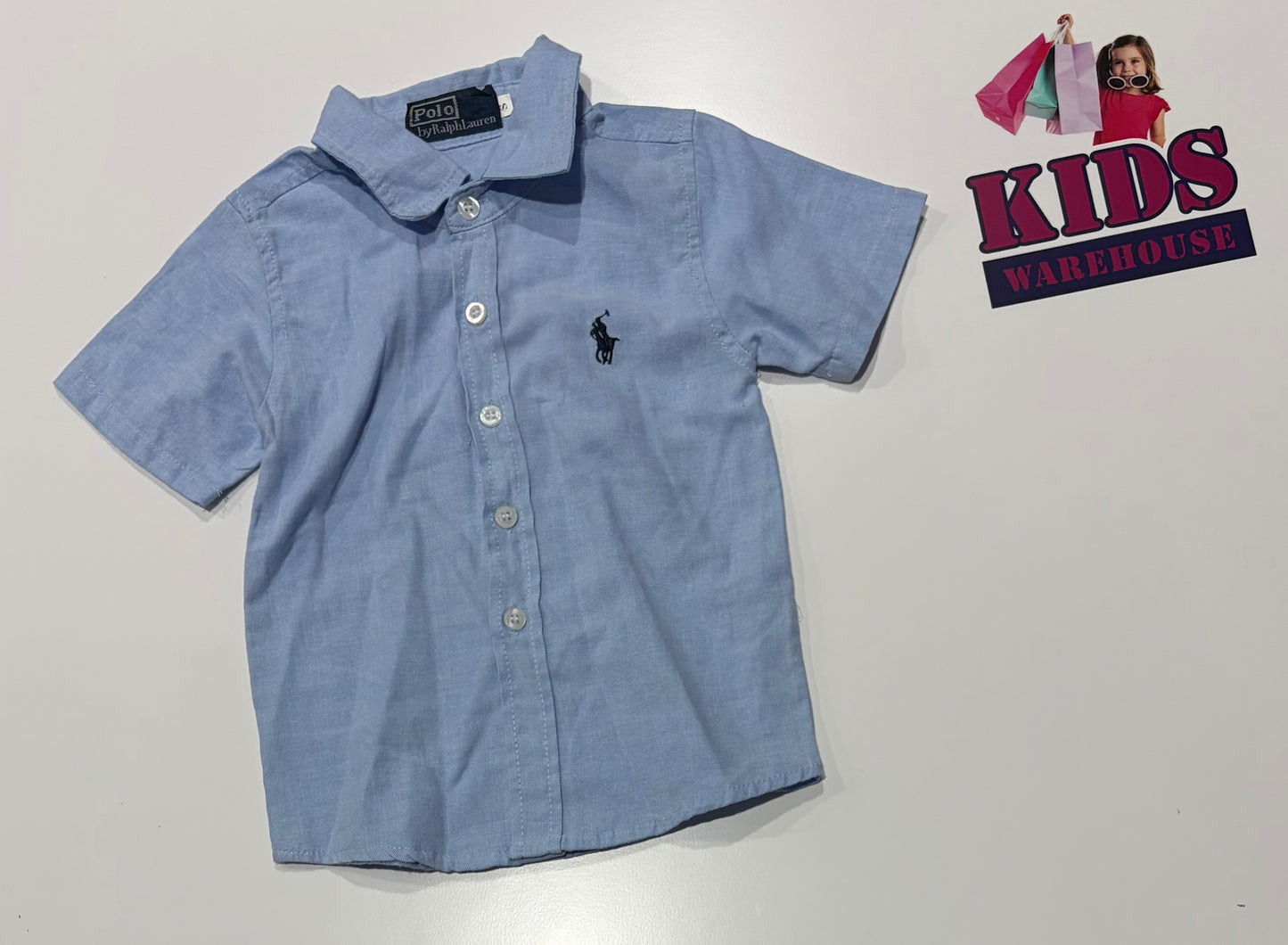 Ralph Lauren Polo Light Blue Top Size 4