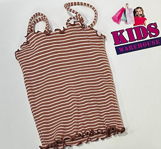 Seed Teen Brown & White Top Size 8