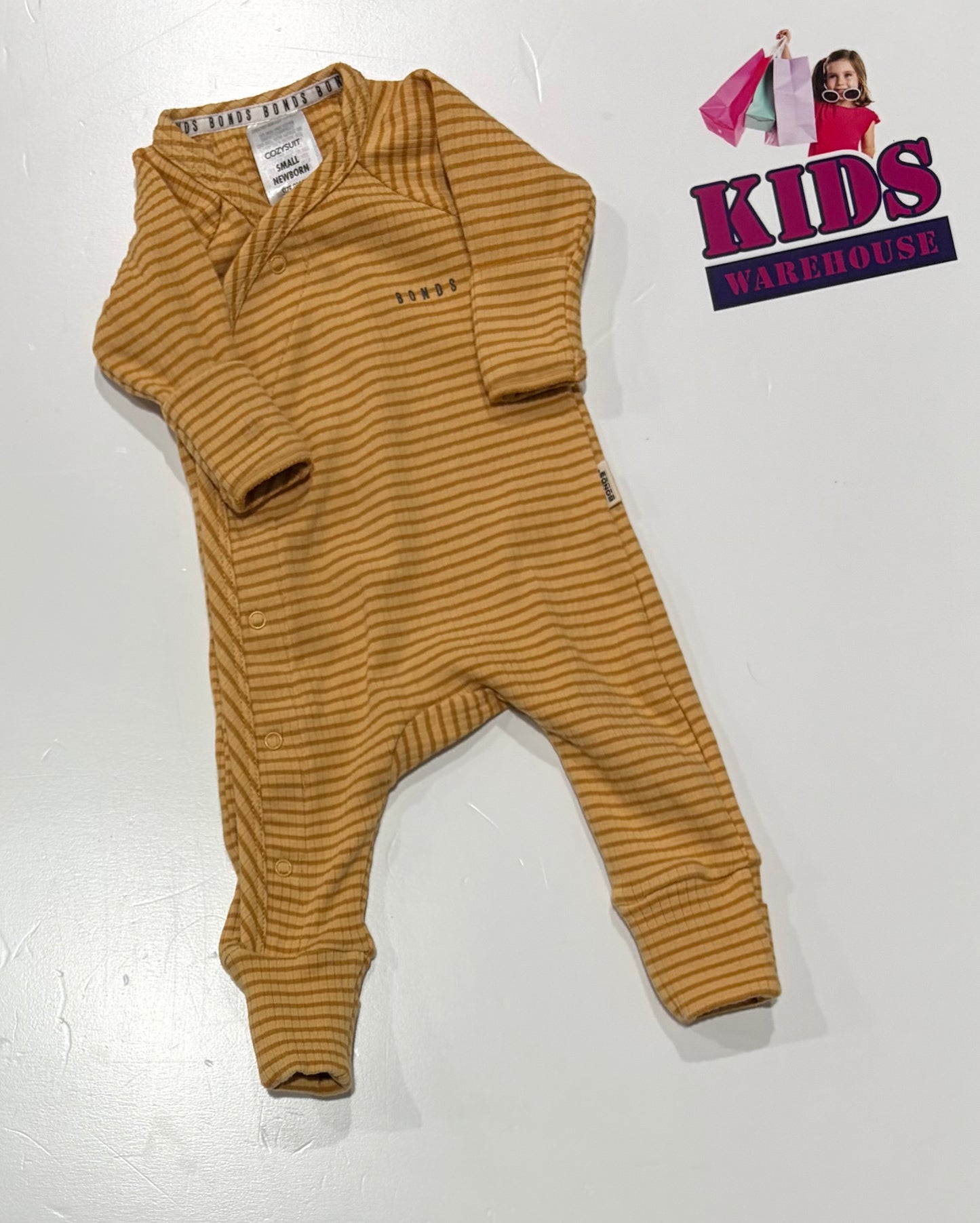 Bonds Yellow Striped Jumpsuit Size 00000