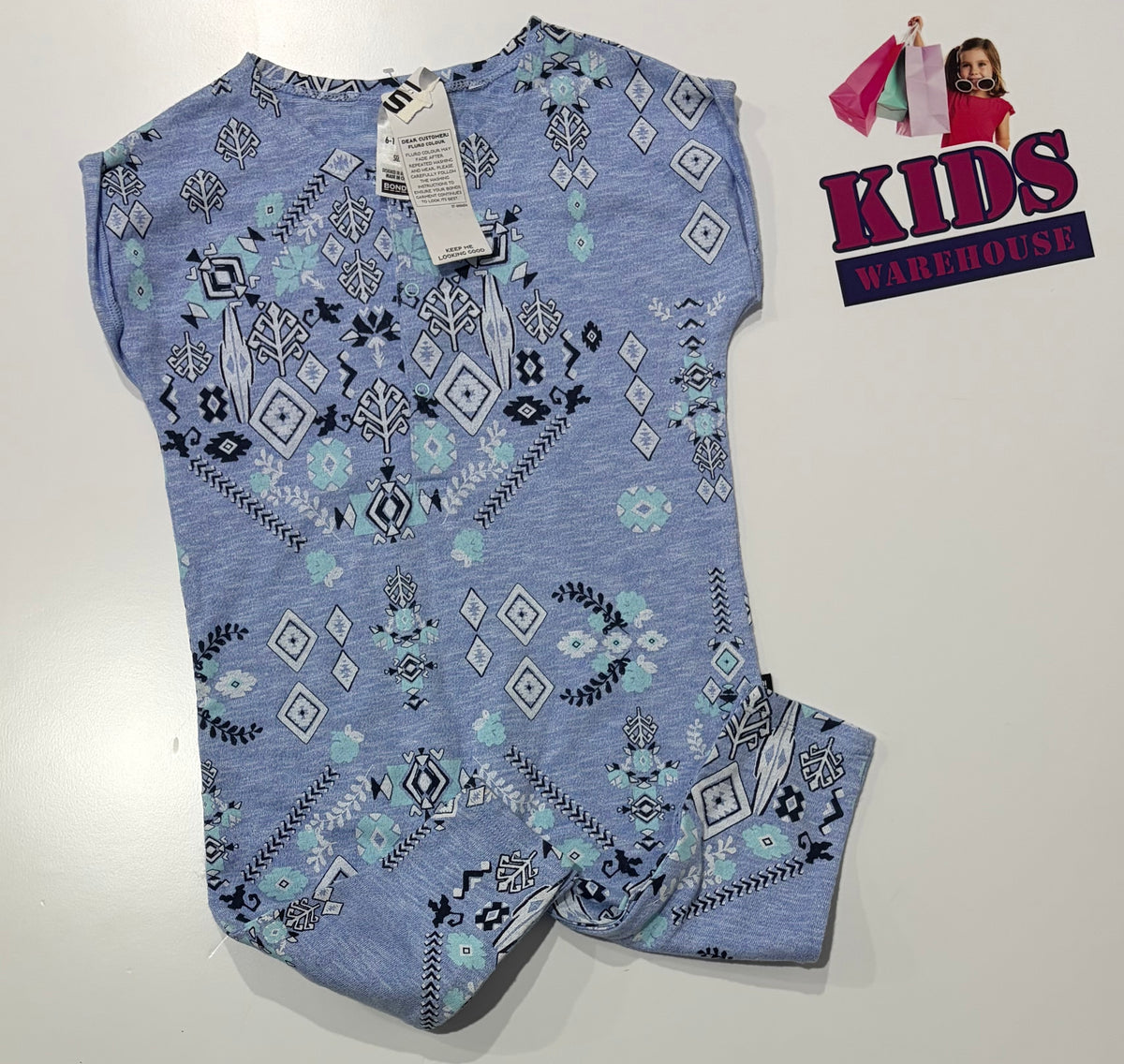 Not Used Bonds Blue, Shapes Print Jumpsuit Size 0