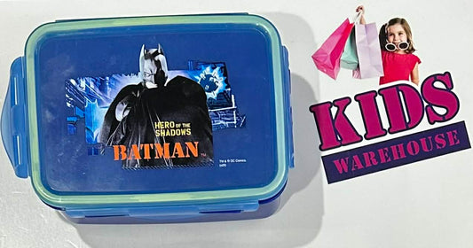 Batman Hero Of The Shadows Print Blue Lunch Box