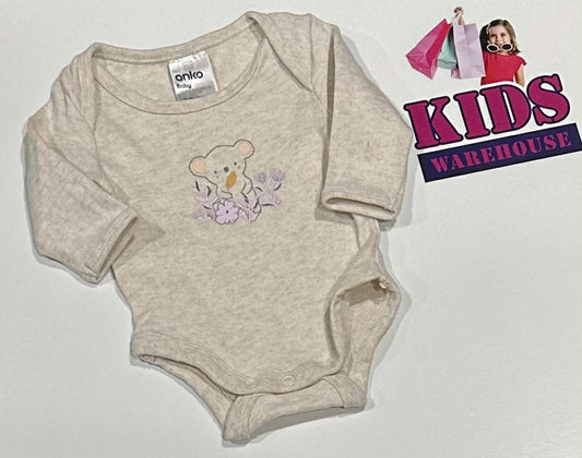 Premmie Anko Light Pink Bodysuit With Koala Print Size 00000