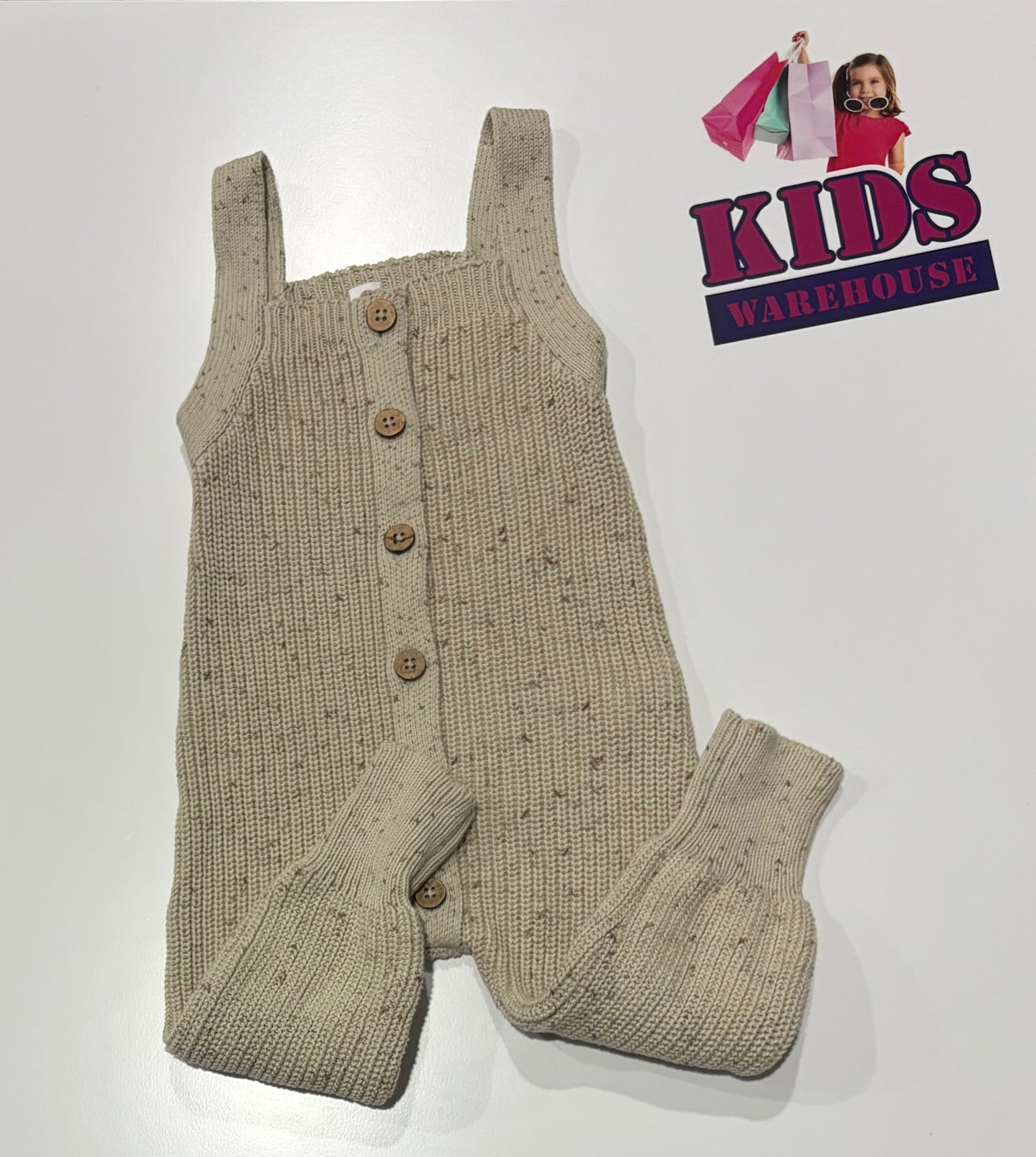 Jamie Kay Cream, Knit Playsuit Size 2