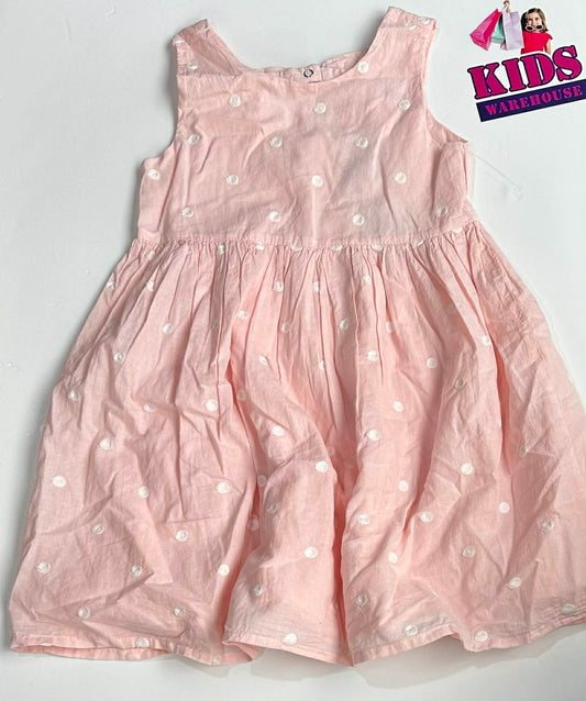 New Tahari Pink Dress With White Dot Pattern Size 7