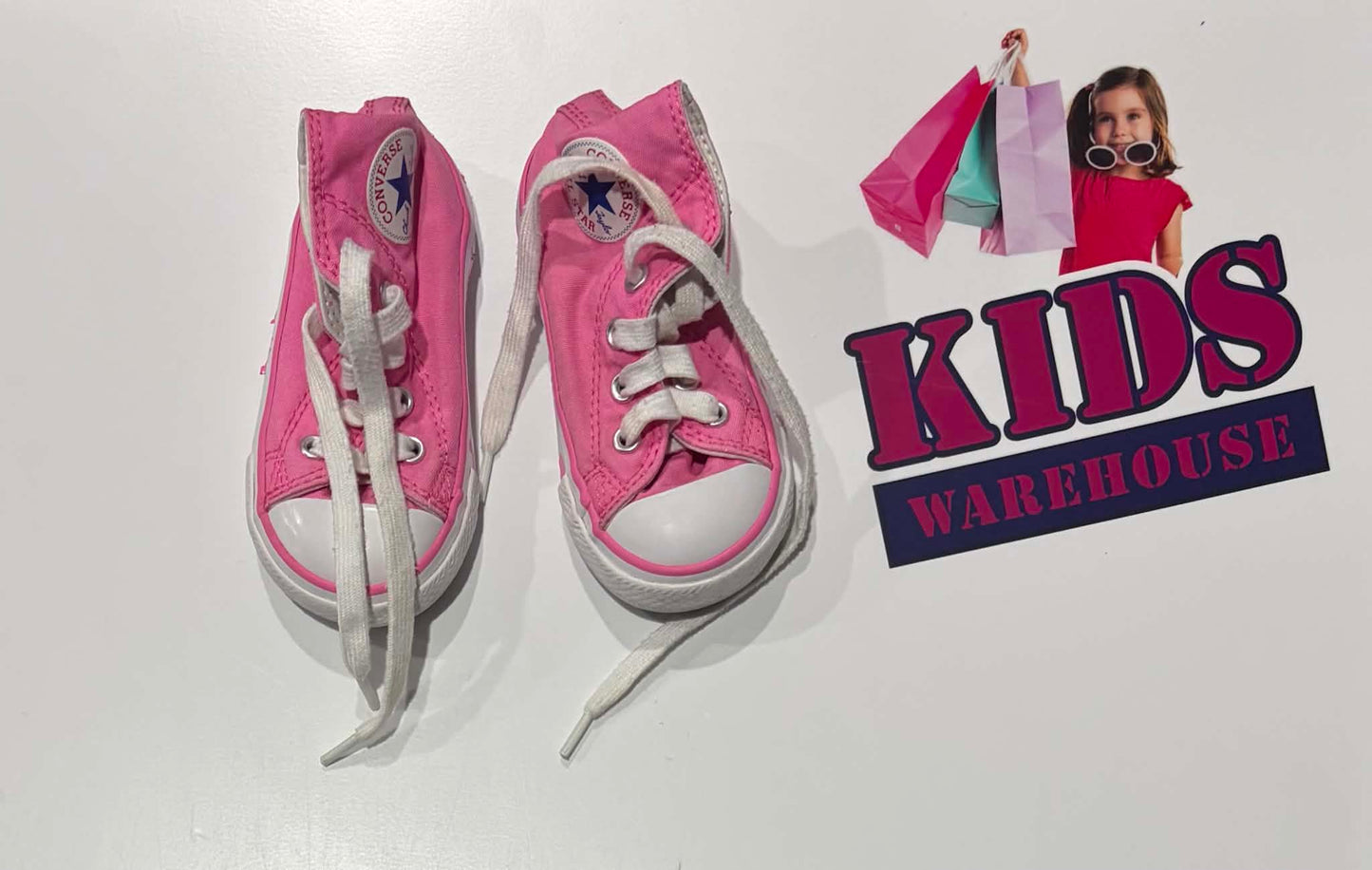 Converse Pink, Dinosaur Themed Runners Size 5 (Child)