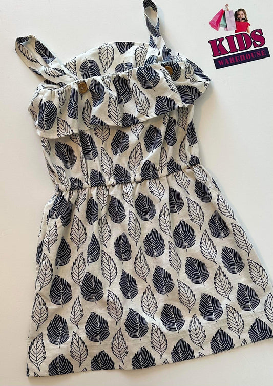 Ruby & Reid Leaf Print Dress Size 8