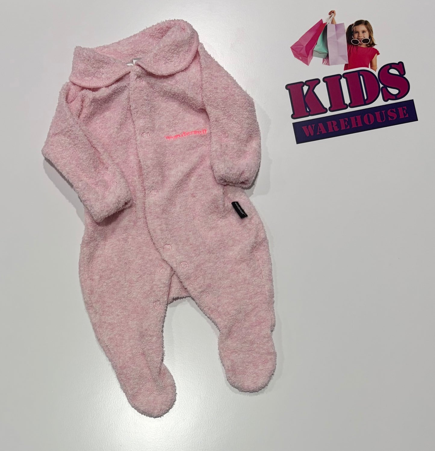 Bonds Pink, Fluffy Wondersuit Size 0000