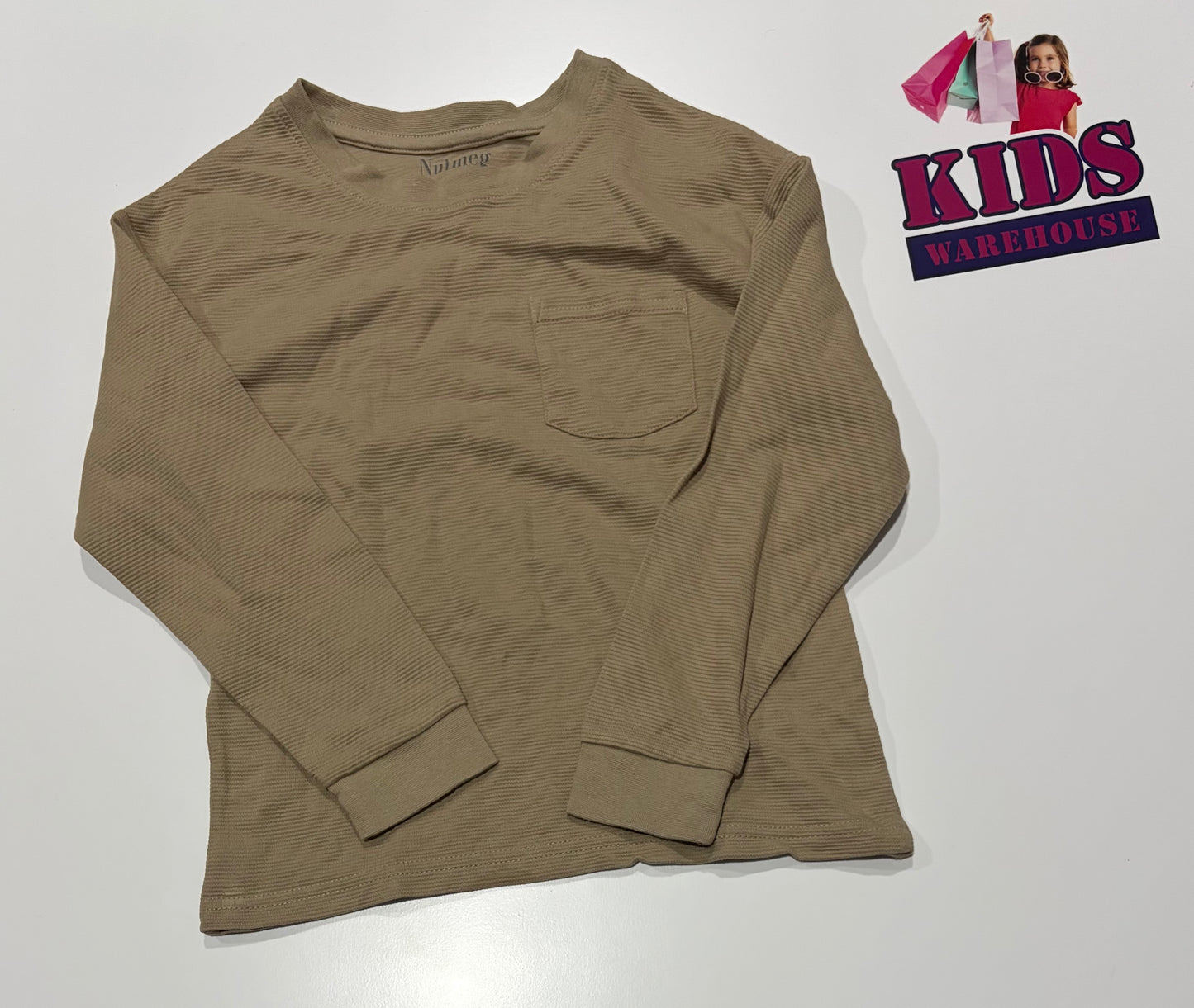 Nutmeg Brown Long Sleeve Top Size 6