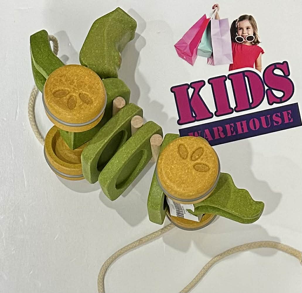 Plan Toys Wooden, Rope Crocodile Pull Toy