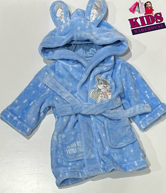Target Blue Dressing Gown With Rabbit Print Size 00
