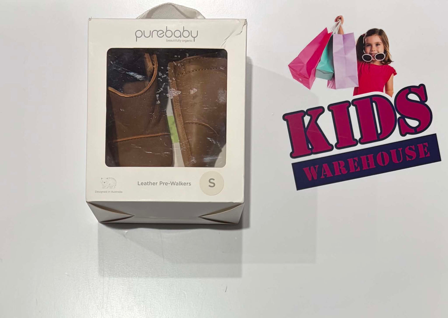 Not Used Purebaby Leather Pre-Walkers Size US2.5/UK2 (Baby)