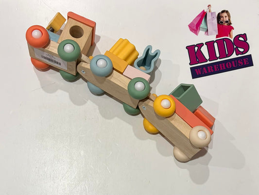 Wooden Pull Along Train Stacker