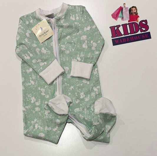Not Used Peter Rabbit Green, Rabbit Print Jumpsuit Size 1