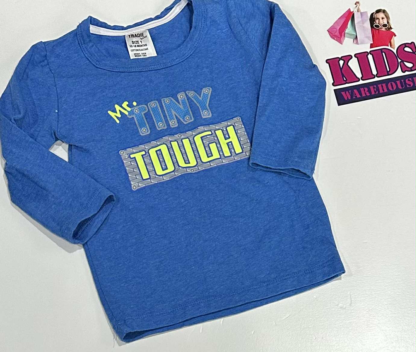 Tradie Baby Blue Top Size 1