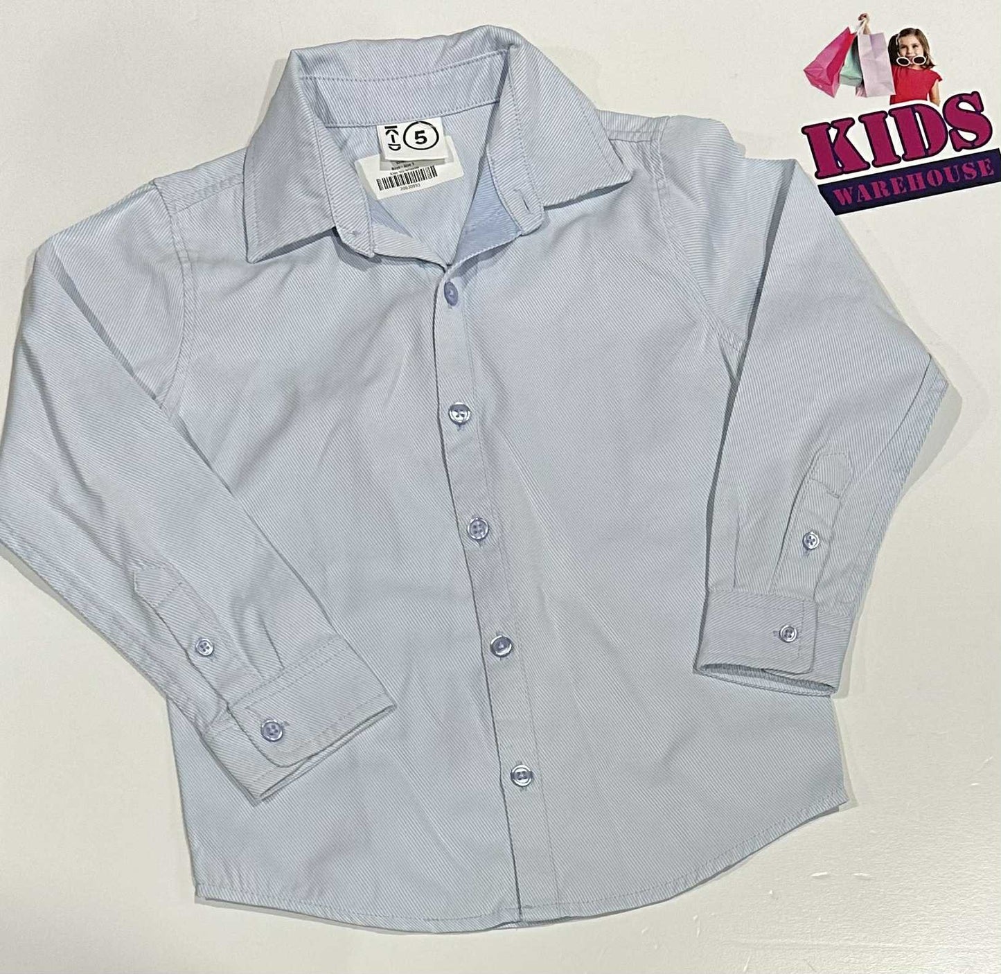 K-D Blue Long Sleeve Shirt Size 5