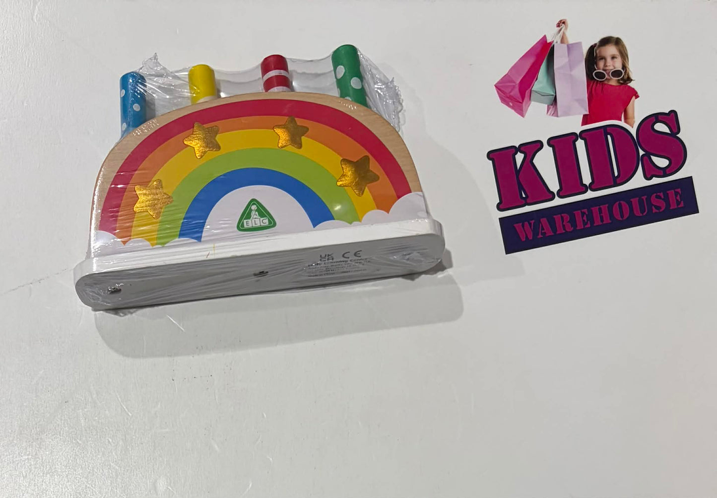 Not Used ELC Wooden Rainbow Pop-Up Toy