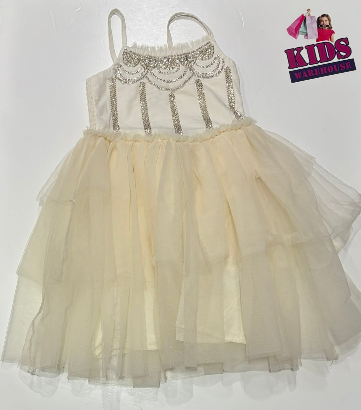 Cotton On Kids White Tutu Dress Size 4