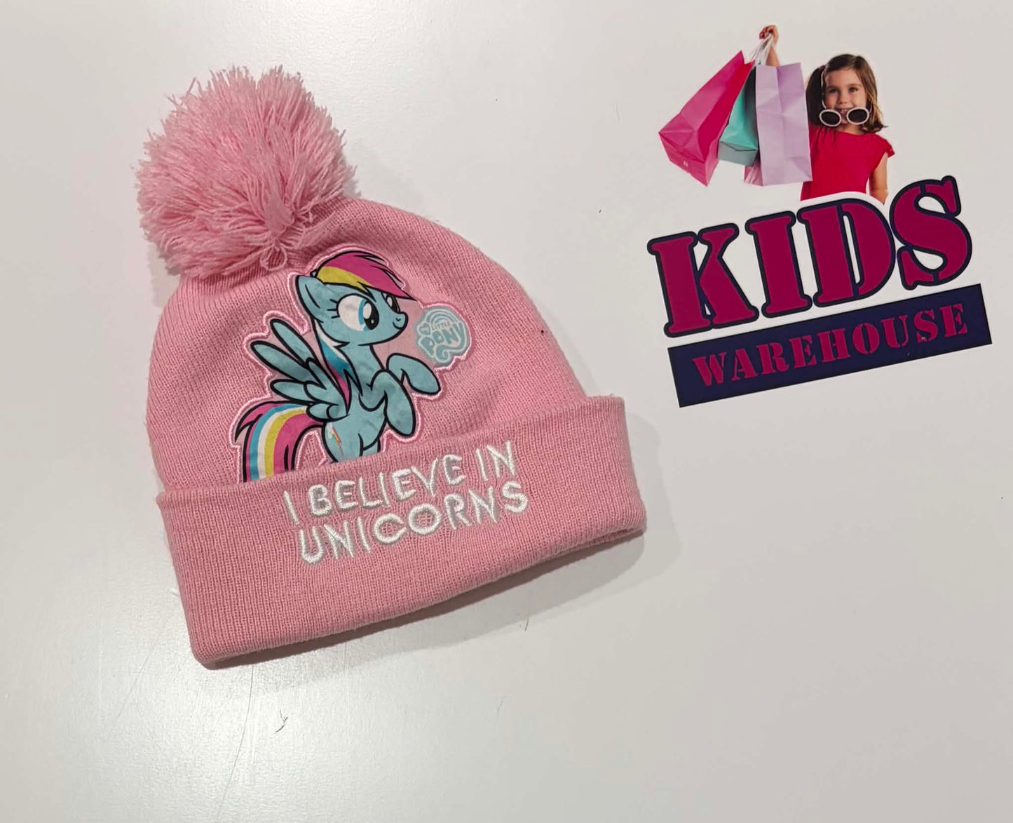 My Little Pony Pink 'I Believe In Unicorns' Beanie (Child)
