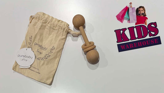 Not Used Purebaby Wooden Rattle Toy
