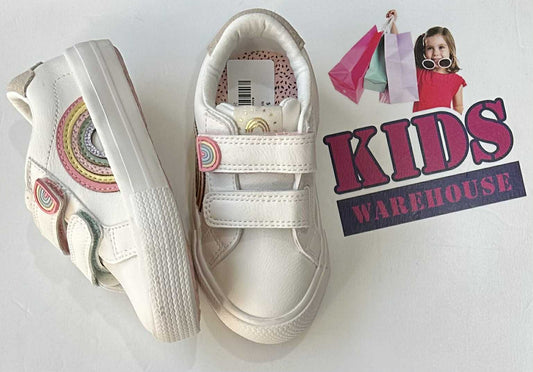 Next White, Pink Rainbow Runners Size 6 (Child)