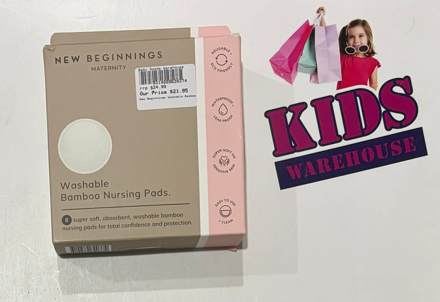New Beginnings Maternity Washable Bamboo Nursing Pads